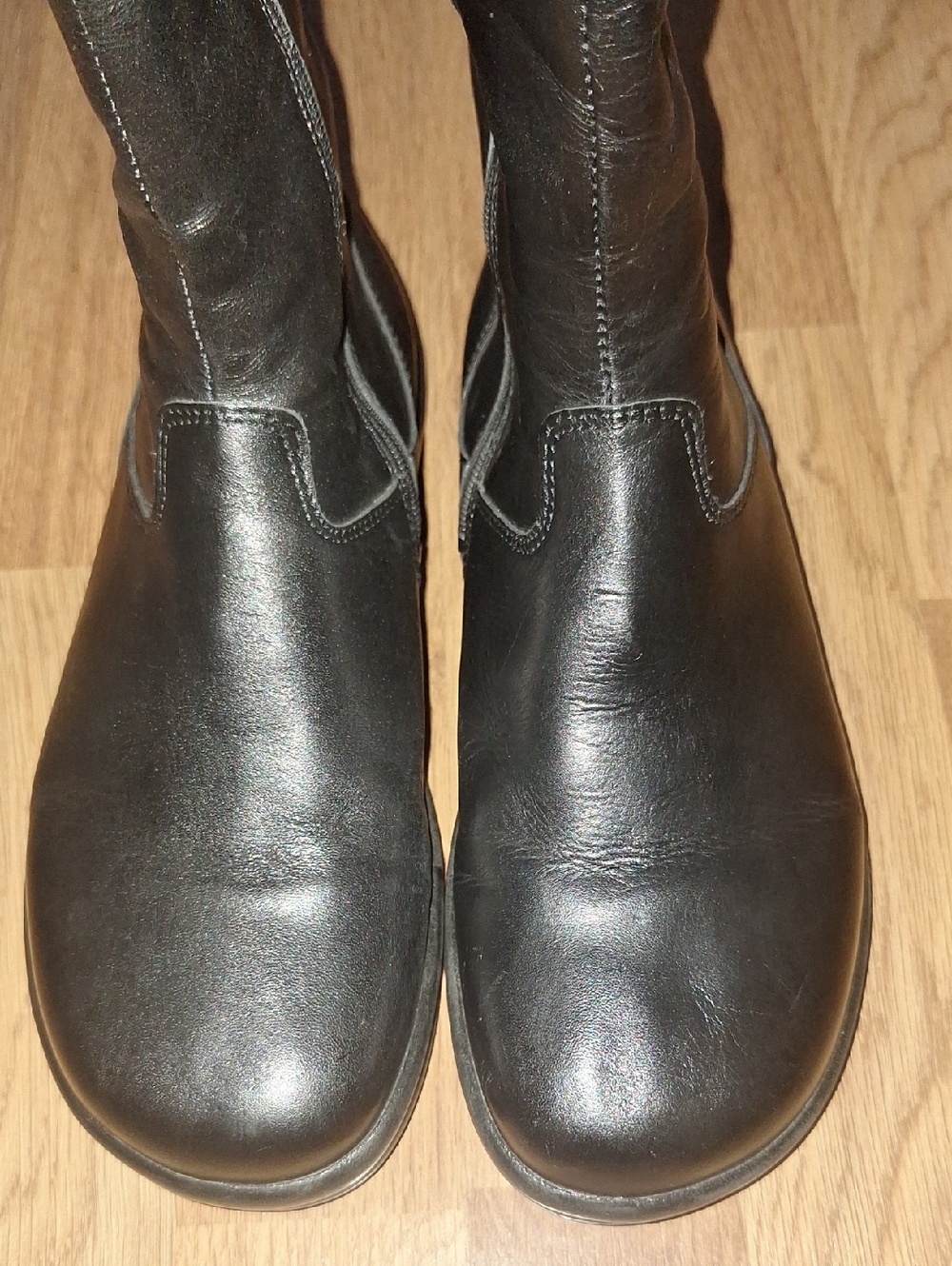 Footprints By Birkenstock Black Knee-High Leather Boots Sz EU37 - Picture 7 of 9
